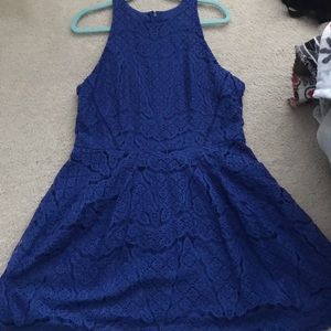 Blue a-Line dress